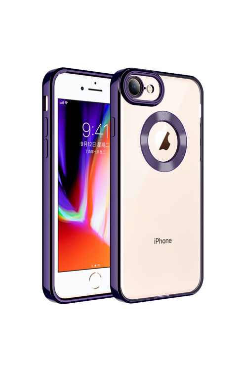Apple İphone Se 2022 Kılıf Kamera Korumalı Logo Gösteren Zore Omega Kapak