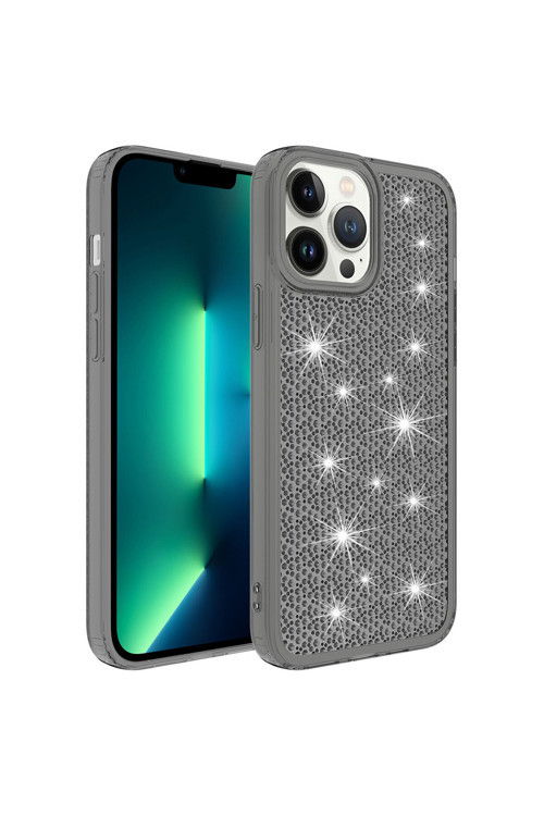 Apple İphone 13 Pro Max Kılıf Airbagli Parlak Tasarımlı Zore Snow Kapak