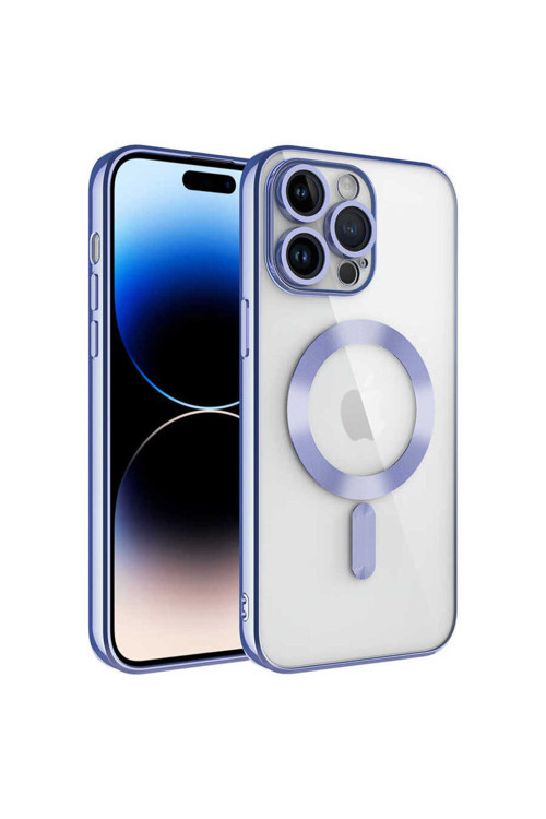 Apple İphone 14 Pro Max Kılıf Kamera Korumalı Magsafe Wireless Şarj Özellikli Zore Demre Kapak