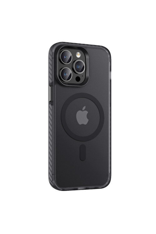 Apple İphone 14 Pro Max Kılıf Mat Arka Yüzey Wireless Şarj Özellikli Zore Locik Kapak