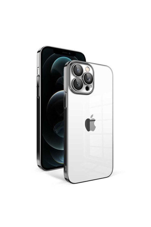 Apple Iphone 12 Pro Max Kılıf Kamera Korumalı Renkli Çerçeveli Jarga Kapak