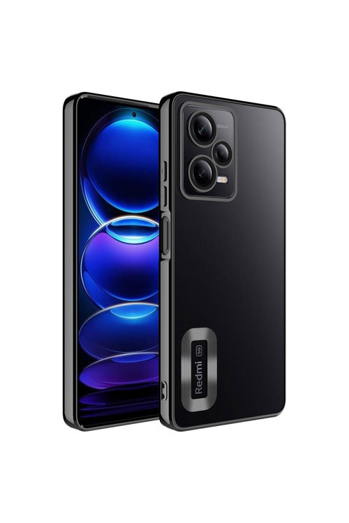 Xiaomi Redmi Note 12 5G Kılıf Kamera Korumalı Logo Gösteren Zore Omega Kapak