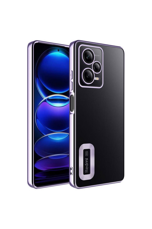 Xiaomi Redmi Note 12 5G Kılıf Kamera Korumalı Logo Gösteren Zore Omega Kapak