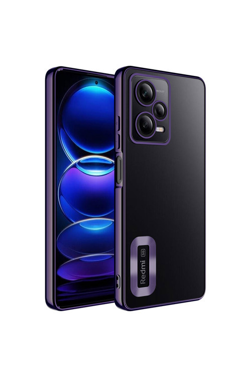 Xiaomi Redmi Note 12 5G Kılıf Kamera Korumalı Logo Gösteren Zore Omega Kapak