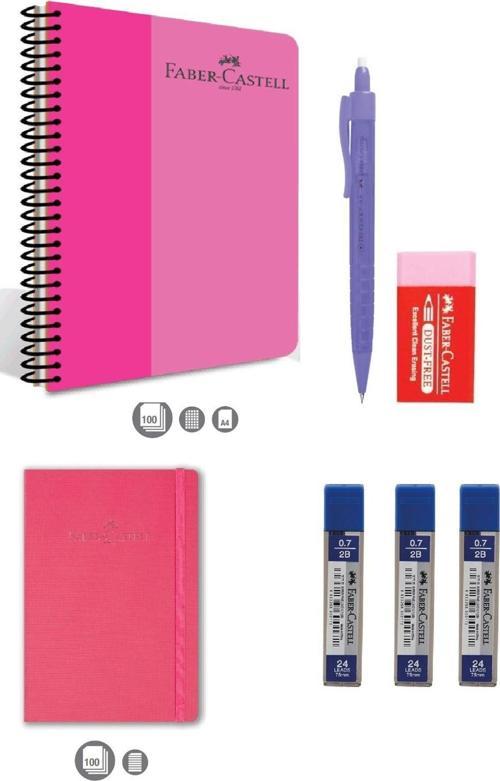 Faber-Castell Mor Defter Seti