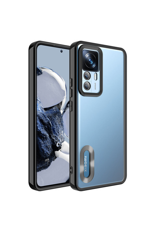 Xiaomi Mi 12T Kılıf Kamera Korumalı Logo Gösteren Zore Omega Kapak