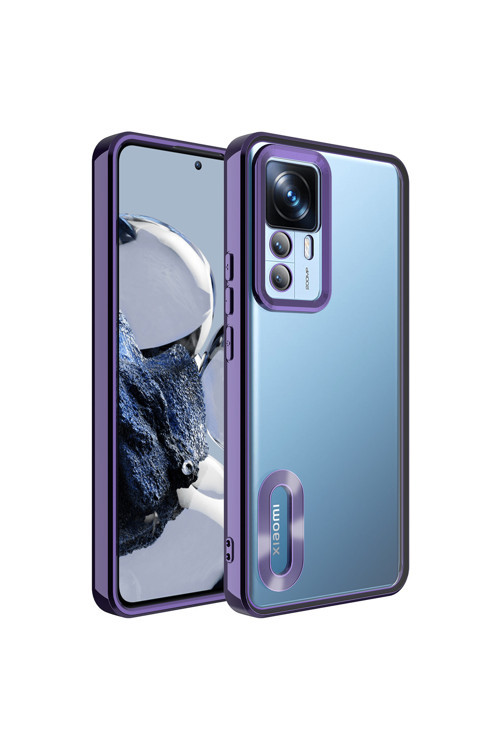 Xiaomi Mi 12T Kılıf Kamera Korumalı Logo Gösteren Zore Omega Kapak