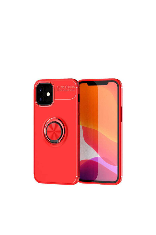İphone 12 Uyumlu Klfs Ravel Silikon Kılıf-Kırmızı