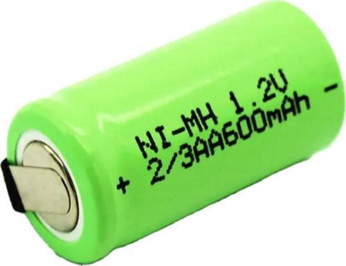 PM-17934 1.2V NI-MH 2/3AA 600 Mah Şarj Edilebilir Puntalı Lityum Pil Şarjlı Pil