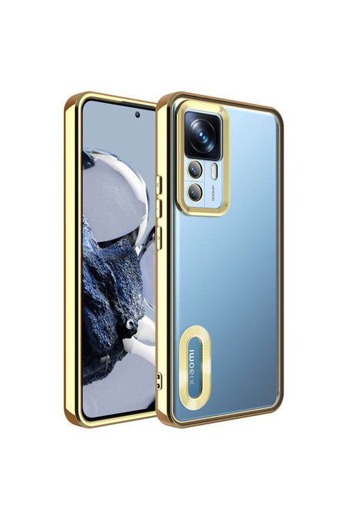 Xiaomi Mi 12T Pro Kılıf Kamera Korumalı Logo Gösteren Zore Omega Kapak