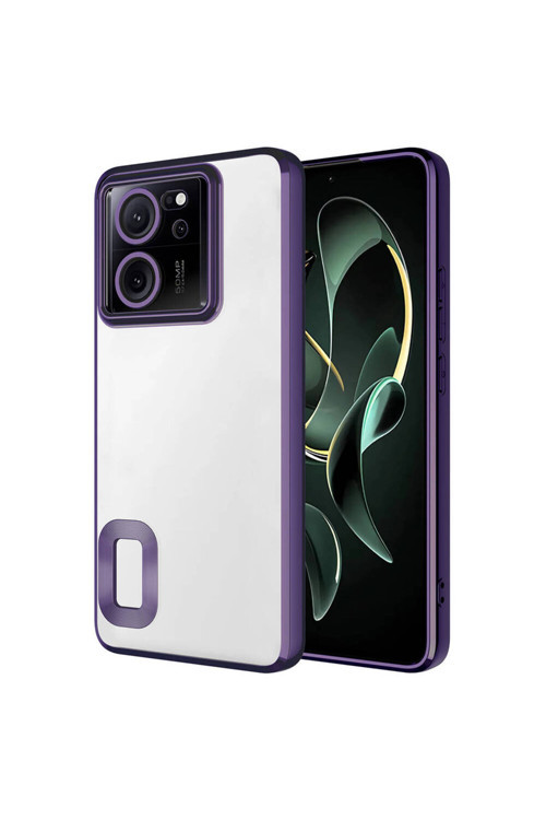 Xiaomi Mi 13T Kılıf Kamera Korumalı Logo Gösteren Zore Omega Kapak