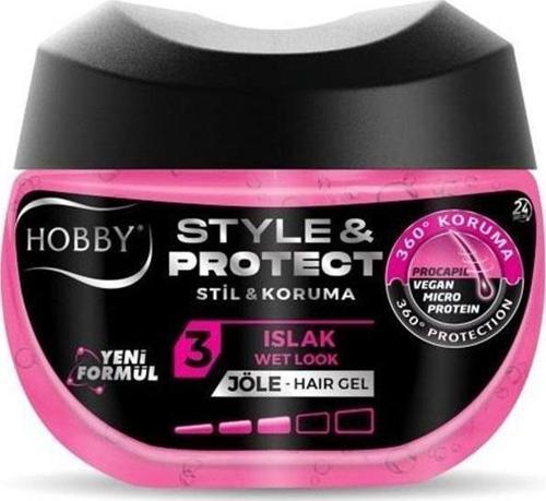 Style & Protect Wet Look  Jöle 400 ml. Pembe Islak
