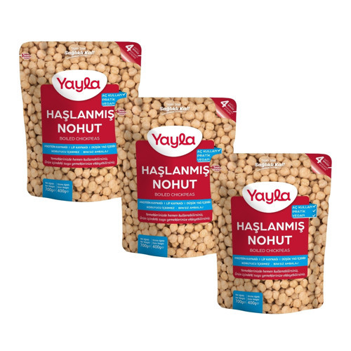 Haşlanmış Nohut 700 gr x3