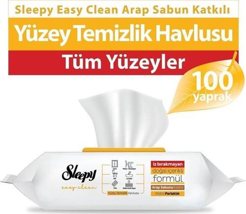 Easy Clean Arap Sabunu Katkılı Yüzey Temizlik Havlusu 100 Yaprak