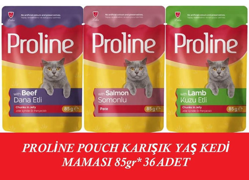 Pouch Karışık Yaş Kedi Mama 36 x 85 Gr