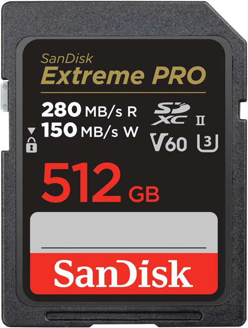 Extreme Pro Sdxc Uhs-Ii Hafıza Kartı V60 512 Gb (280 Mb/S, 6K, 4K Uhd, U3, C10, Rescue Pro D