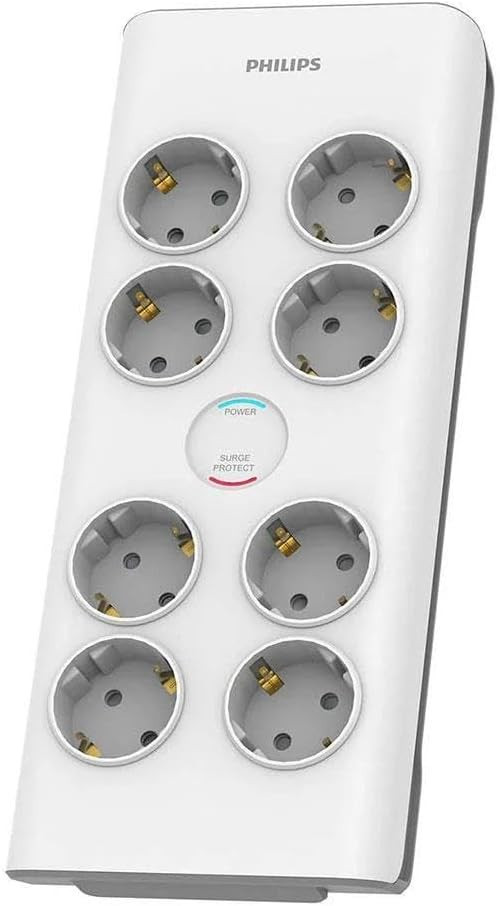 Spn7080Wa/62 8'Li Akım Korumalı Priz 2 Mt Kablo (3680 W 16 A)