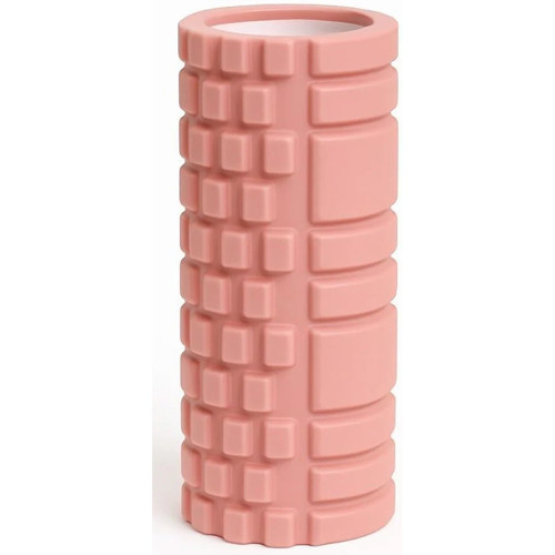 Yüksek Yoğunlukta Orta Sert Deluxe Foam Roller Masaj Köpüğü Pilates Masaj Rulosu Pembe