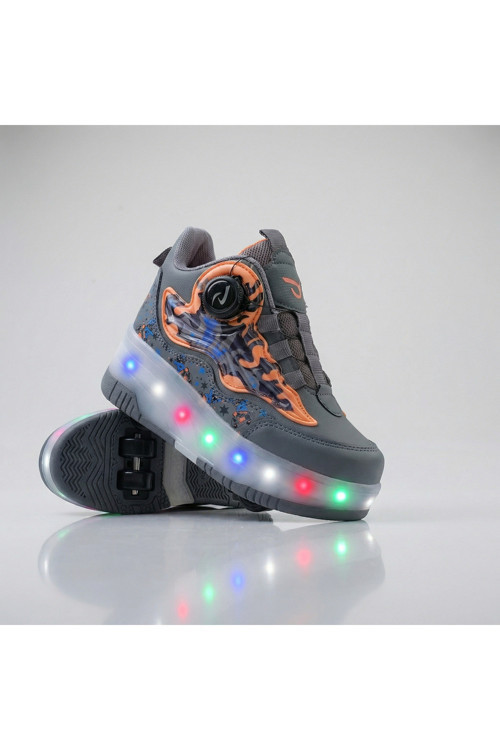 Led Işıklı Paten Ayakkabı Tekerlekli Çocuk Ayakkabısı Erkek Çocuk / Kız Çocuk Ayakkabısı