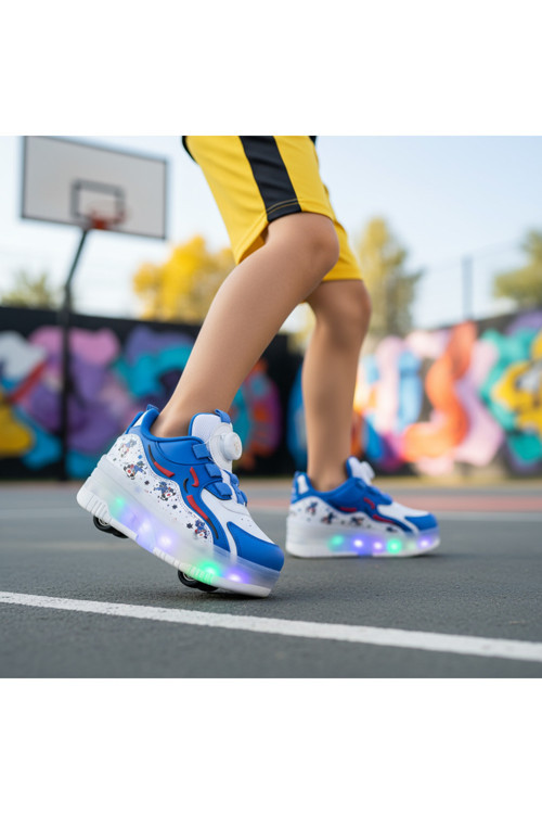 Çocuk Patenli Işıklı Spor Ayakkabı & Yürüyüş Ayakkabısı & Sneakers
