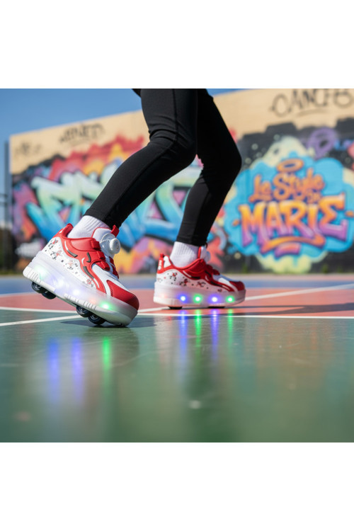 Çocuk Patenli Işıklı Spor Ayakkabı & Yürüyüş Ayakkabısı & Sneakers