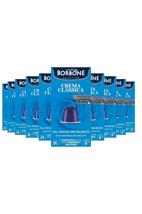 Crema Classica Nespresso Makine Uyumlu Alüminyum Kapsül Kahve 10x10