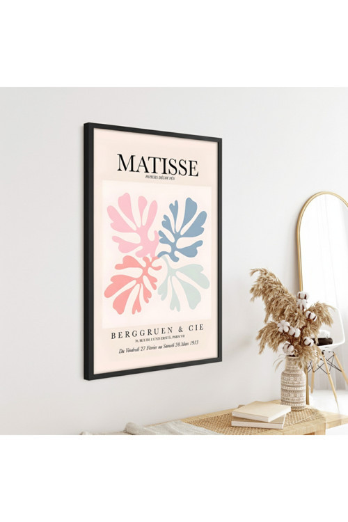 Ahşap Siyah Çerçeveli Henri Matisse Tablosu Huhu290