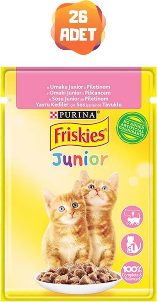 Tavuklu Yavru Kedi Konserve Maması 85 Gr x 26 Adet