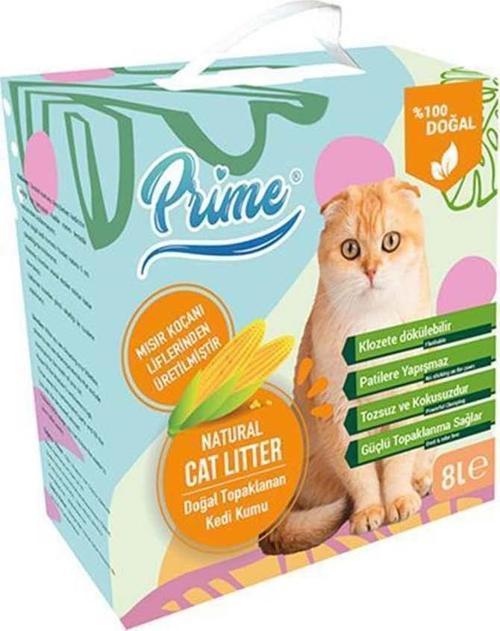 Mısır Koçanı Topaklaşan Bitkisel Kedi Kumu 8 Lt