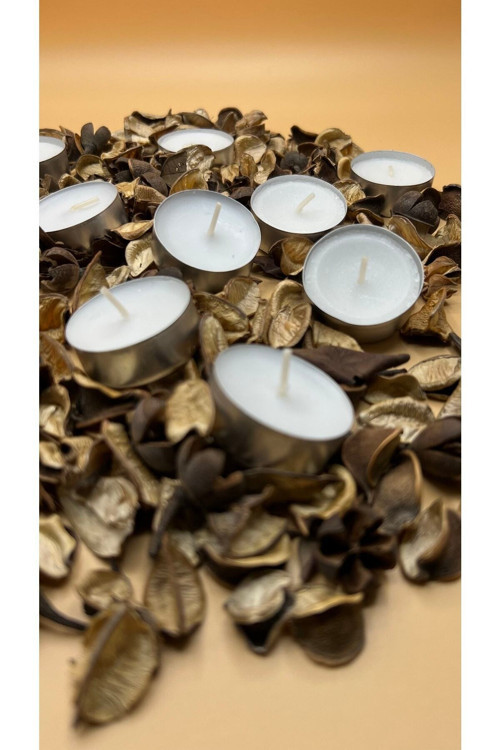 Tealight Mum Mini Boy Soya Parafinli 500 Adet Beyaz (EKONOMİK)