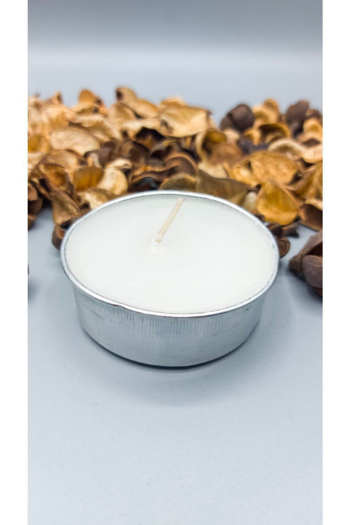 Tealight Mum Silver Boy Soya Parafinli 500 Adet Beyaz Dekoratif Büyük Boy Tealight Mum