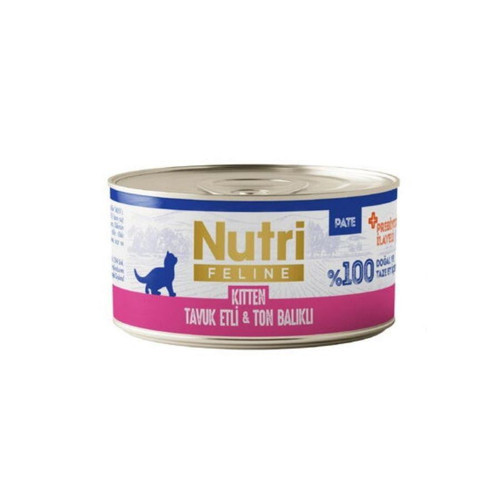 Tavuk Etli ve Ton Balıklı Tahılsız Yavru Kedi Konservesi 70 gr