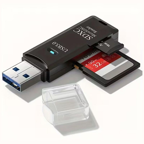 Büro Ev Ofis Cihazları için Usb3.0 Micro Sd Hafıza Kartı Tf Kart Okuyucu Adaptör Veri Aktarıcı