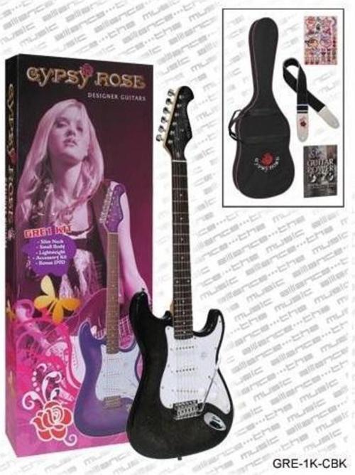 Gre1Kcbk Elektro Gitar Gypsy Rose Set (Gıgbag, Strap, Stıck