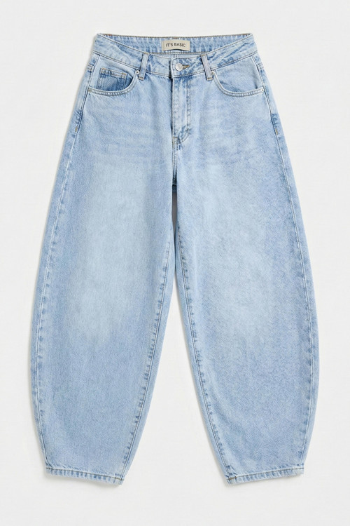 Kadın Ice 4s6-3 Mega Balon Fit %100 Koton Denim Jean