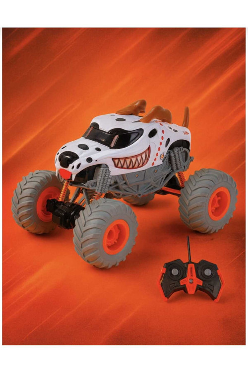 Monster Truck Tasarımlı Uzaktan Kumandalı Off Road Jeep 25 cm Turuncu Beyaz Siyah