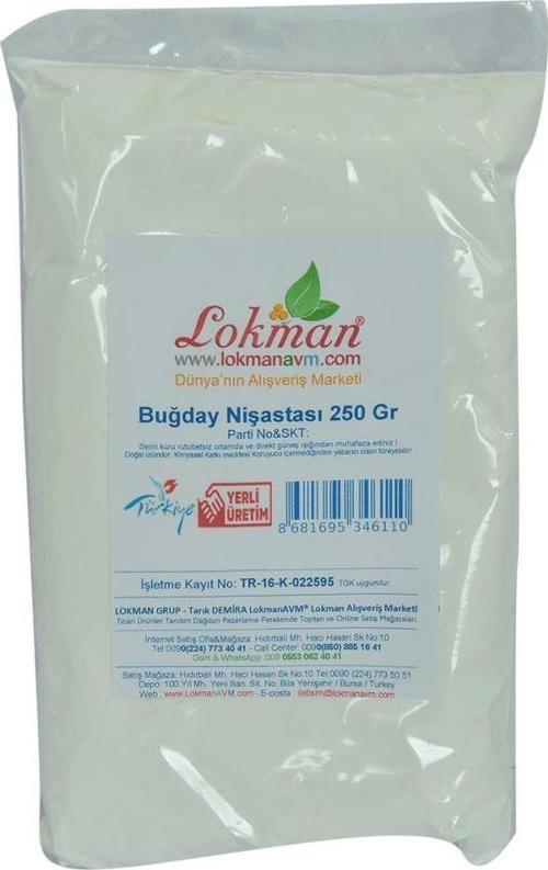 Doğal Saf Katkısız Öğütülmüş Toz Buğday Nişastası 250 gr