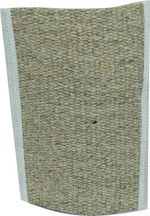 Doğal Keçi Kılı El Geçmeli Bej Sırt ve Vücut Kesesi 26 x 18cm