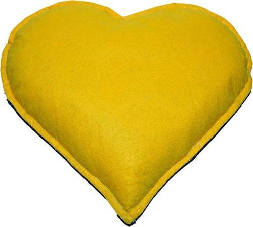 Tuz Yastığı Kalp Şeklinde Sarı Lacivert Kaya Tuzu Yastık 2-3KG