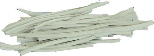 LokmanAVM Bağlama Teli Tel Klips Pvc Kaplamalı Beyaz 100  gr Takribi 100 Adetli 1 Paket