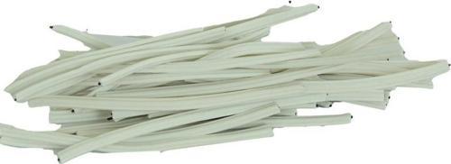 LokmanAVM Bağlama Teli Tel Klips Pvc Kaplamalı Beyaz 500  gr Takribi 500 Adetli 1 Paket