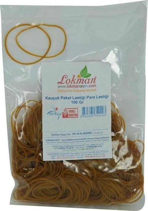 LokmanAVM Kauçuk Paket Lastiği Para Lastiği 100 Gr Paket