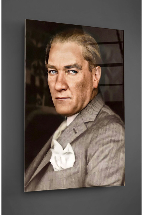 Mustafa Kemal Atatürk Cam Tablo