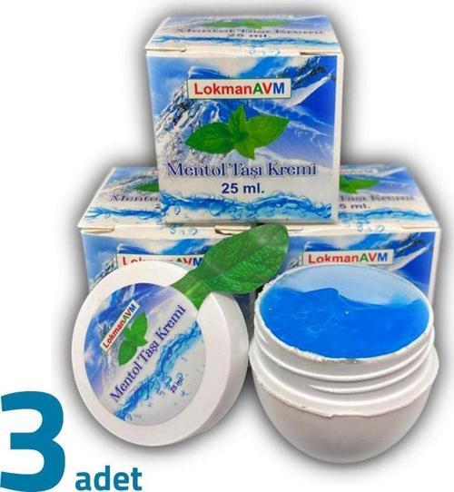 Doğal Menthol Taşı Kremi Migren Taşı Kremi Mentol Taşı Jeli 25ML X 3 ADET