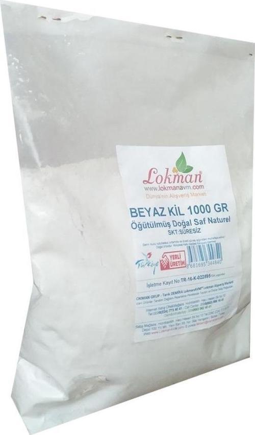 Öğütülmüş Saf Doğal Beyaz Kil Maskesi Maskelik Kil Kiloluk 1 kg
