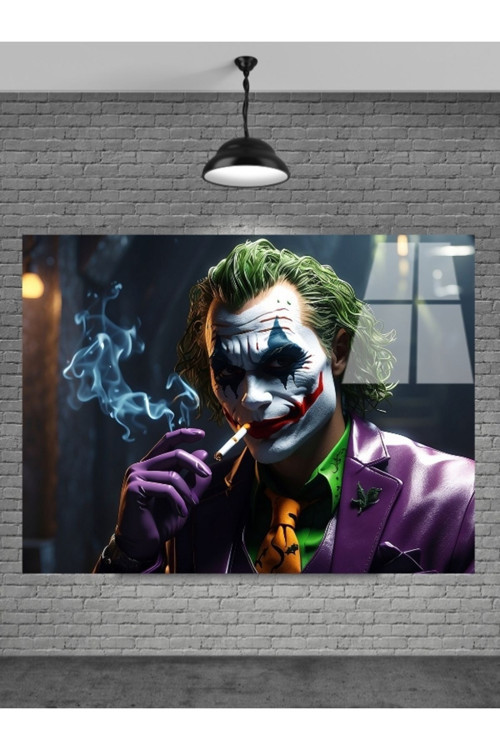Joker Cam Tablo Ev Dekorasyon Balkon Dekorasyonu Dekoratif Duvar Tablo Mutfak Tablo