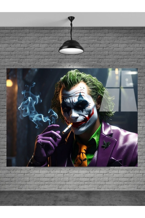 Joker Cam Tablo Ev Dekorasyon Balkon Dekorasyonu Dekoratif Duvar Tablo Mutfak Tablo