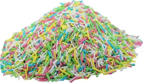 Doğal Pasta Süsü Karışık Renkli Çubuk Pasta Şekeri  granül 40 gr