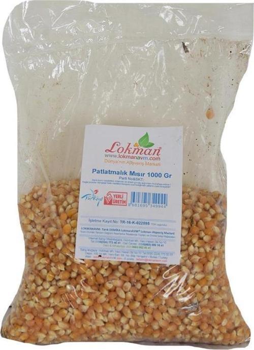 Doğal Patlatmalık Mısır Popcorn Patlayan Cin Mısırı Kiloluk 1 kg