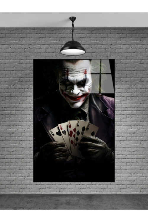 Joker Cam Tablo Ev Dekorasyon Balkon Dekorasyonu Dekoratif Duvar Tablo Mutfak Tablo